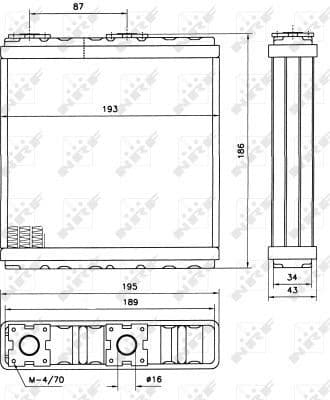 Heat Exchanger, interior heating 52098