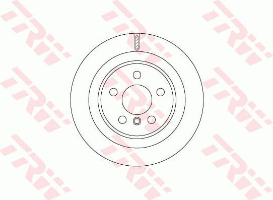 Brake discs kit rear, (2pcs), Top Quality DF6755