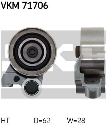 Tensioner Pulley, timing belt VKM 71706