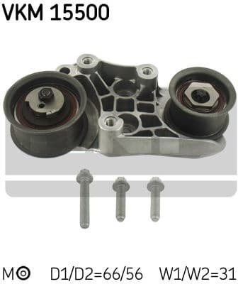 Tensioner Pulley, timing belt VKM 15500