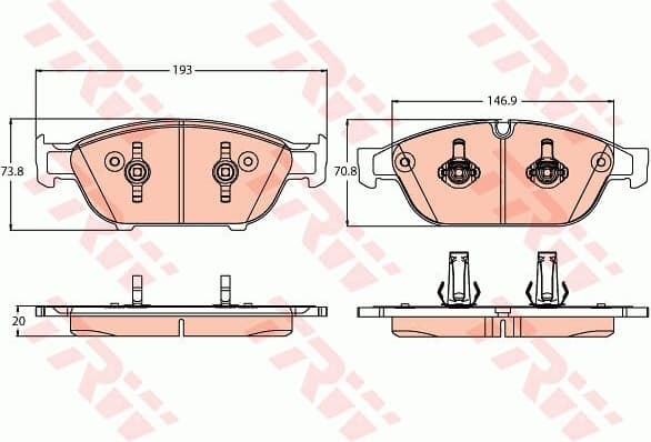 Brake Pad Set, disc brake GDB2113