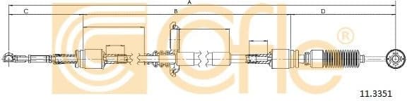 Cable Pull, manual transmission 11.3351