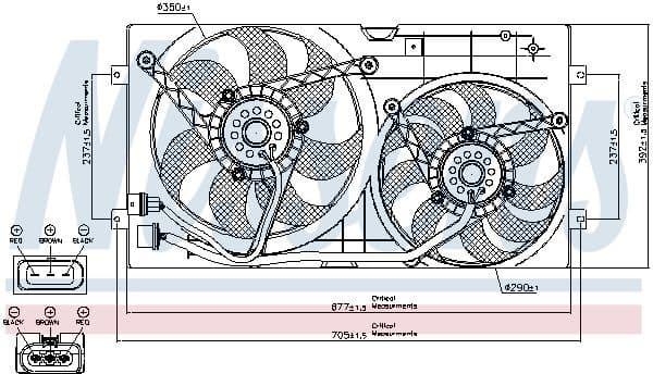 Fan, engine cooling 85250