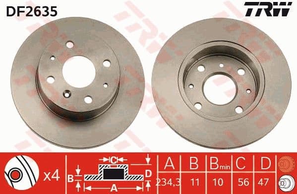 Brake Disc DF2635
