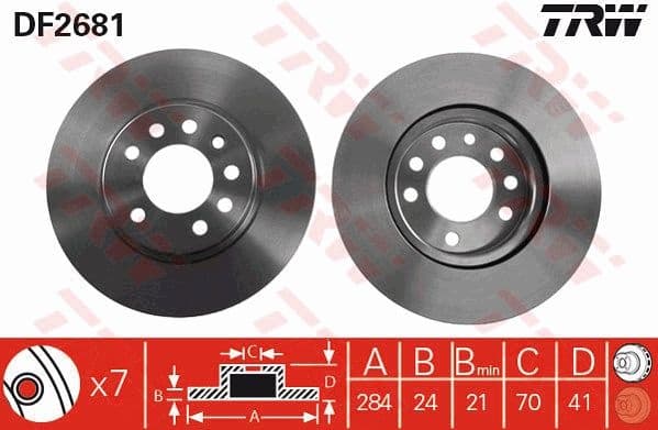 Brake Disc DF2681