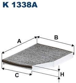 Filter, cabin air K1338A