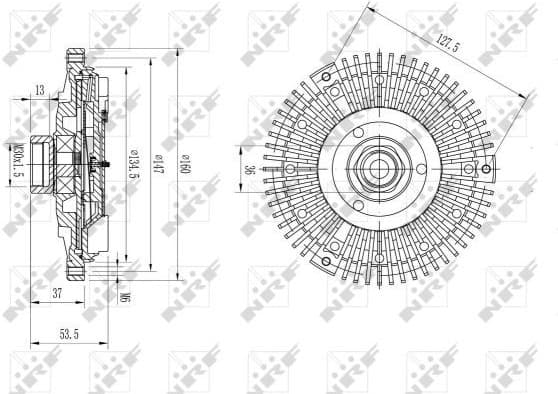 Clutch, radiator fan 49673 - image 2