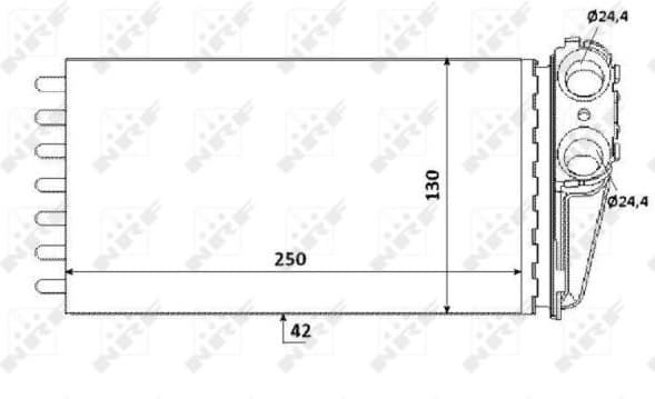 Heat Exchanger, interior heating 53560