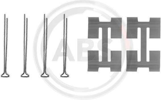 Accessory Kit, disc brake pad 0972Q