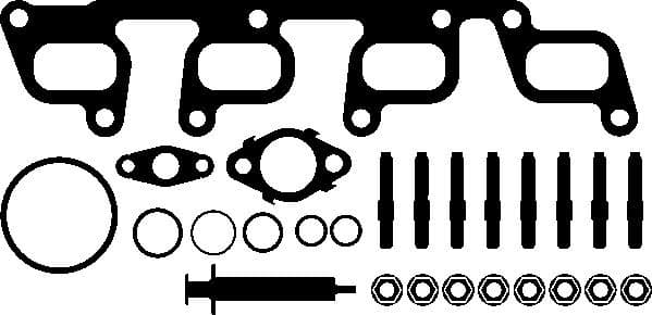 Turbocharger mounting kit 244.441