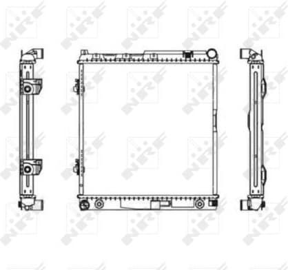 Radiator, engine cooling EASY FIT 506575