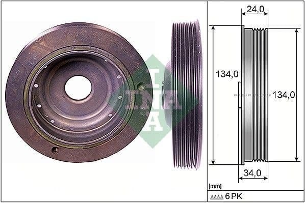 Belt Pulley, crankshaft 544009110