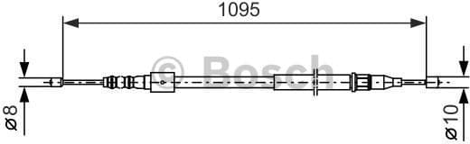 Cable Pull, parking brake 1987477660