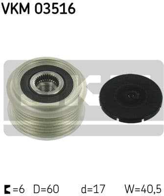 Freewheel clutch alternator VKM03516