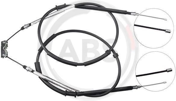 Cable Pull, parking brake K10025