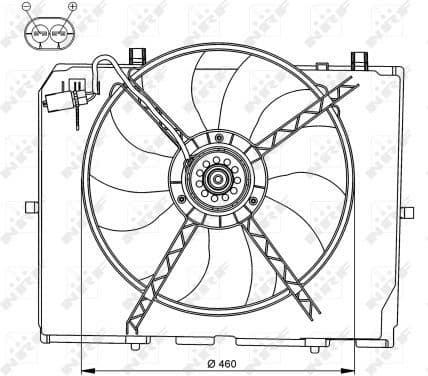 Fan, engine cooling 47066