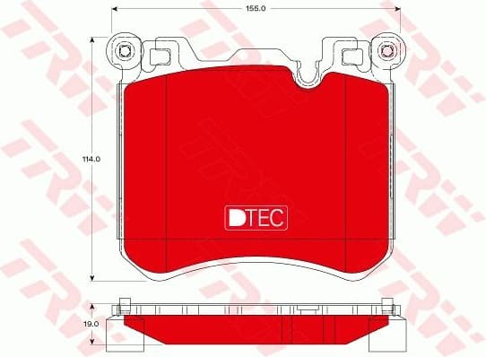 Brake Pad Set, disc brake DTEC COTEC GDB1826DTE