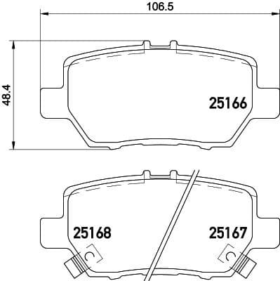 Brake Pad Set, disc brake PRIME LINE P28078