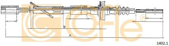 Cable Pull, clutch control 1402.1
