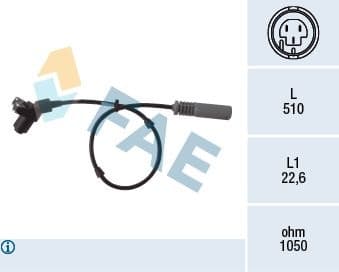 Sensor, wheel speed 78005
