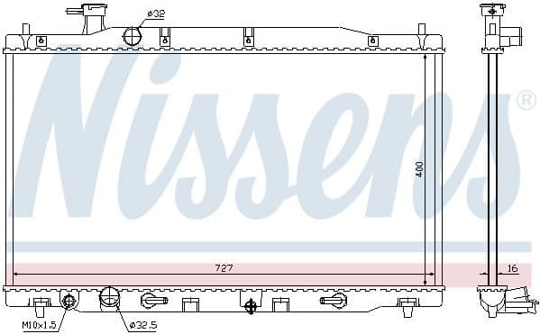 Radiator, engine cooling 68139