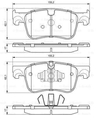 Brake Pad Set, disc brake 0986494695 - image 7