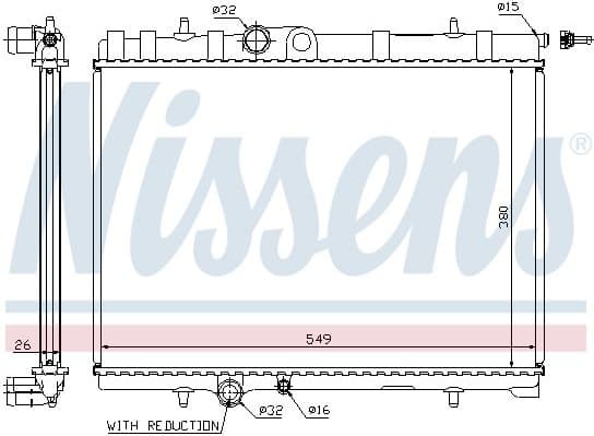 Radiator, engine cooling ** FIRST FIT ** 63744A
