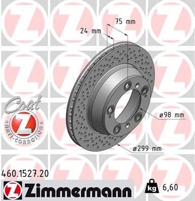 Brake Disc COAT Z 460.1527.20