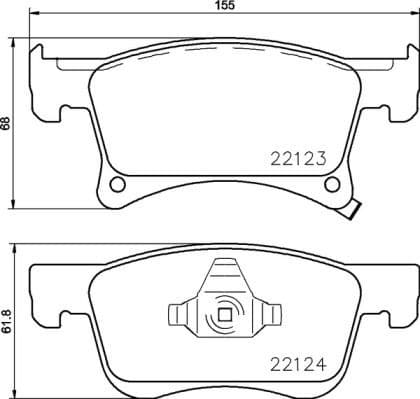 Brake Pad Set, disc brake PRIME LINE P59083