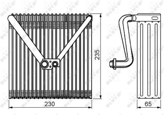 Evaporator, air conditioning 36141