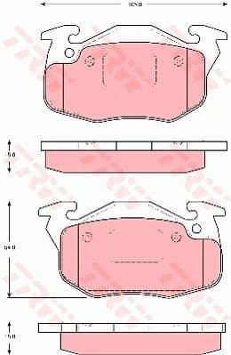 Brake Pad Set, disc brake GDB1615
