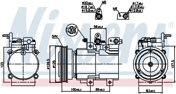 Compressor, air conditioning ** FIRST FIT ** 89276