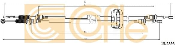 Cable Pull, manual transmission 15.2893
