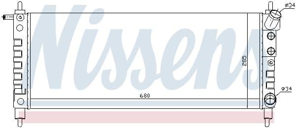 Radiator, engine cooling 63297