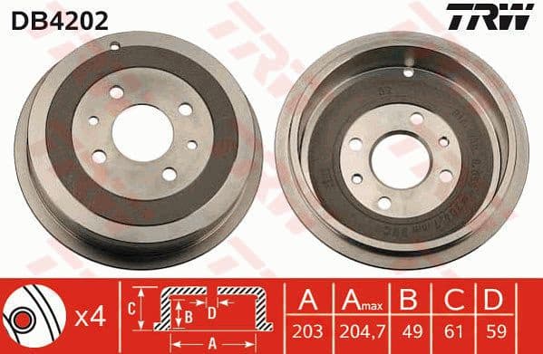 Brake Drum DB4202