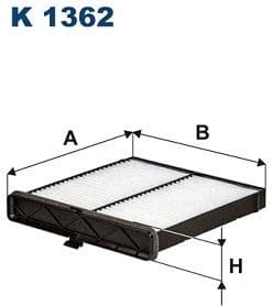 Filter, cabin air K1362