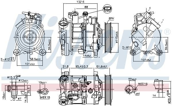 Compressor, air conditioning ** FIRST FIT ** 89593