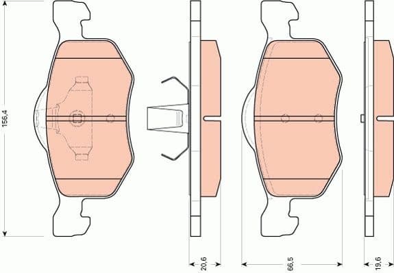 Brake Pad Set, disc brake GDB1753