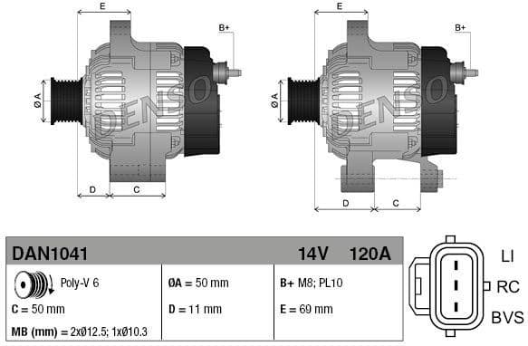 Alternator DAN1041 - image 2
