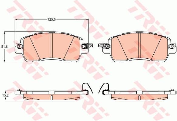 Brake Pad Set, disc brake GDB2122