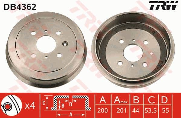 Brake Drum DB4362