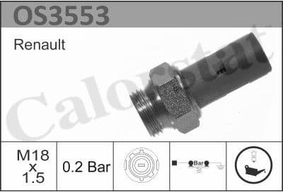 Sensor oil pressure light OS3553