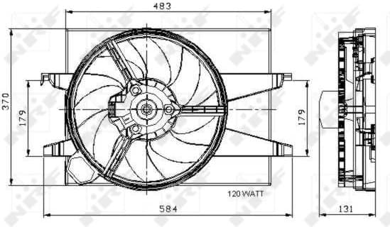 Fan, engine cooling 47007