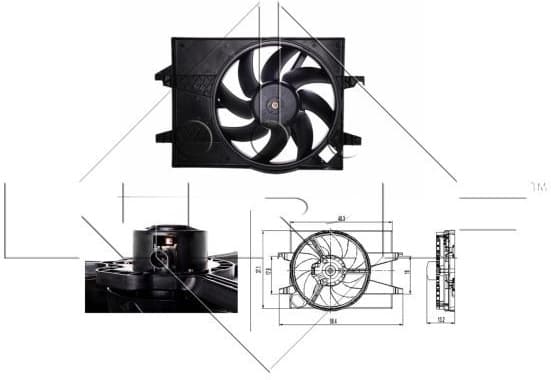 Fan, engine cooling 47007 - image 2