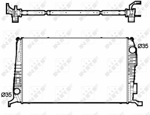 Radiator, engine cooling 53138