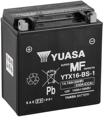 Starter Battery Maintenance Free YTX16-BS-1