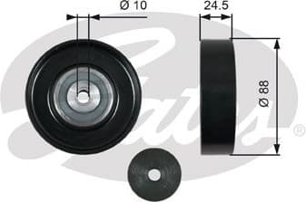 Deflection/Guide Pulley, V-ribbed belt DriveAlign™ T36381