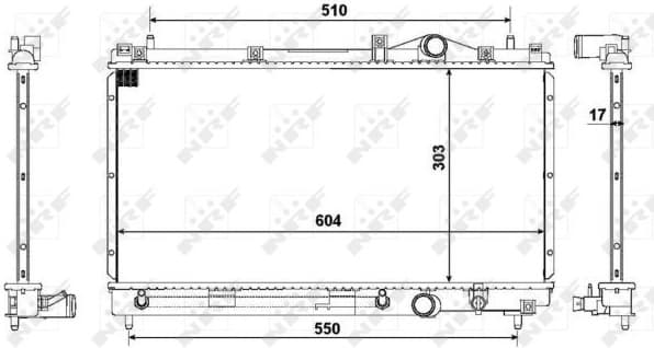 Radiator, engine cooling EASY FIT 50332