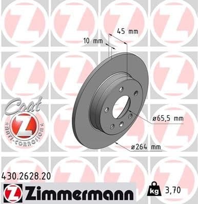 Brake Disc COAT Z 430.2628.20