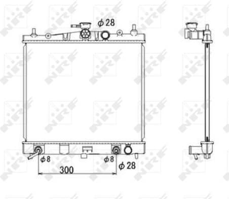Radiator, engine cooling 53535